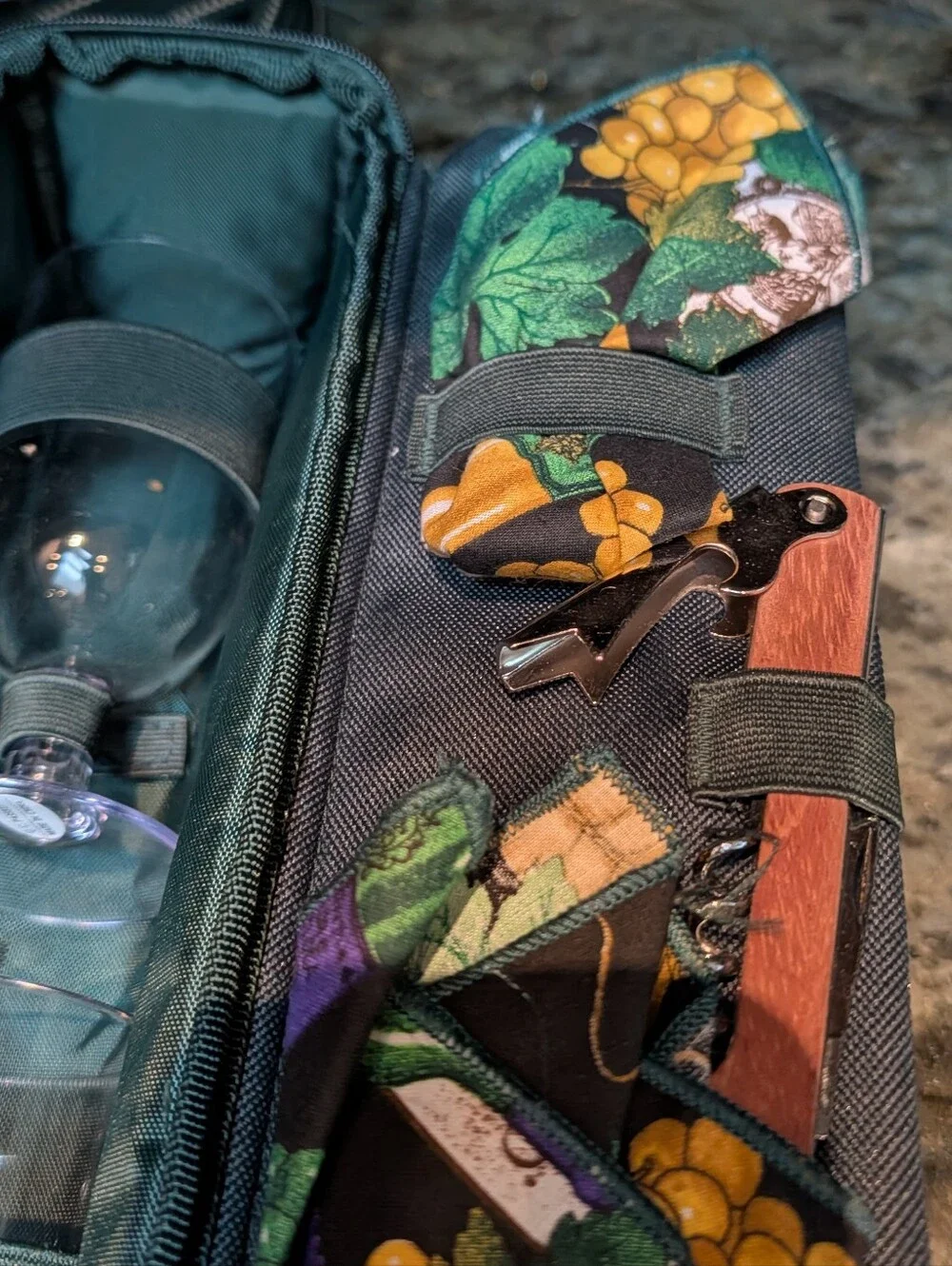 Vintage wine carrying